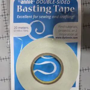 Double-sided basting tape for sewing and crafting, 20 meters long.